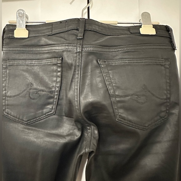 AG Coated Black Legging Ankle Jeans - Picture 3 of 6